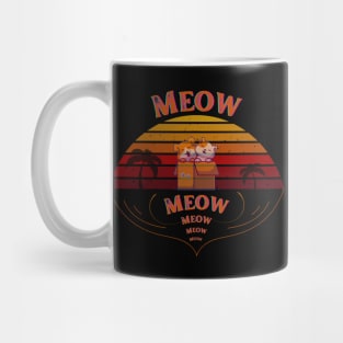 Meow Meow Vantage sunset Mug